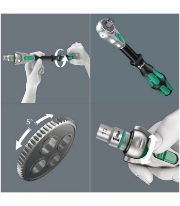 Wera 8100 SA6 Zyklop Cırcır 1/4" Lokma Bits Seti 05004016001