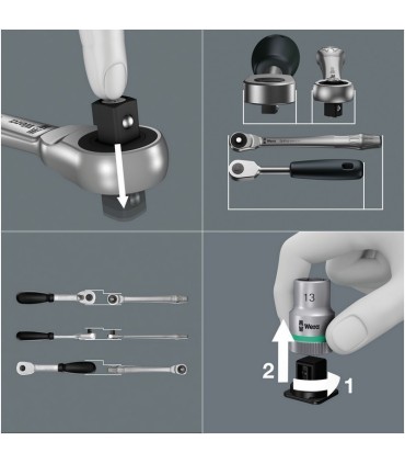 Wera 8100 SA7 Zyklop Cırcır 1/4" Lokma Bits Seti 05004017001