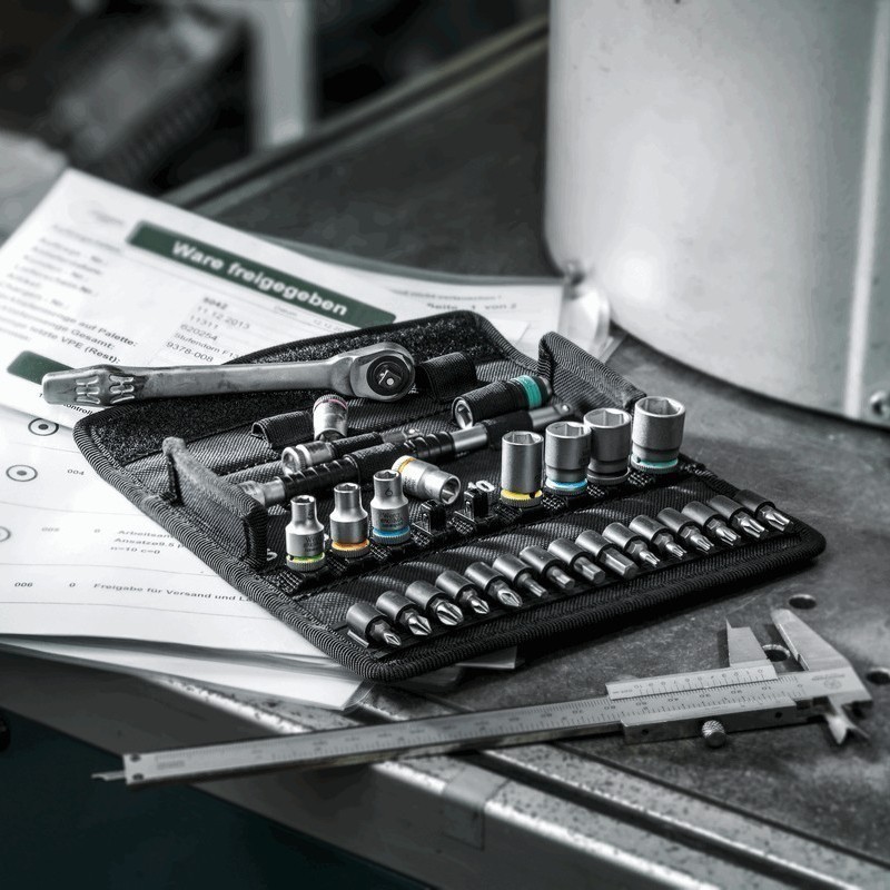 Wera 8100 SA7 Zyklop Cırcır 1/4" Lokma Bits Seti 05004017001