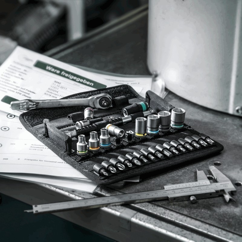 Wera 8100 SA8 Zyklop Metal Cırcır 1/4" Lokma Bits Seti 05004018001