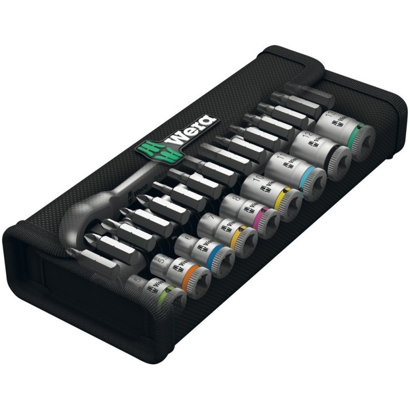 Wera 8100 SA8 Zyklop Metal Cırcır 1/4" Lokma Bits Seti 05004018001