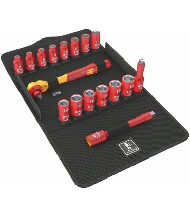 Wera 8100 SB VDE İzole Zyklop Cırcır 3/8" Lokma Seti 05004970001