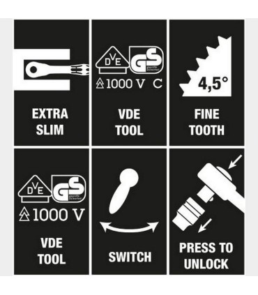 Wera 8100 SB VDE İzole Zyklop Cırcır 3/8" Lokma Seti 05004970001