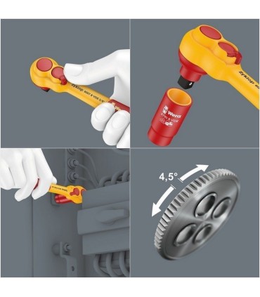 Wera 8100 SB VDE İzole Zyklop Cırcır 3/8" Lokma Seti 05004970001