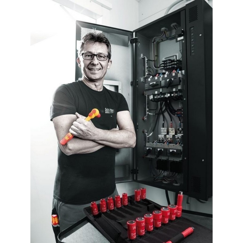 Wera 8100 SB VDE İzole Zyklop Cırcır 3/8" Lokma Seti 05004970001