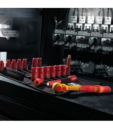 Wera 8100 SB VDE İzole Zyklop Cırcır 3/8" Lokma Seti 05004970001