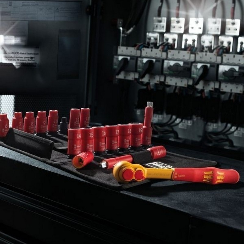 Wera 8100 SB VDE İzole Zyklop Cırcır 3/8" Lokma Seti 05004970001