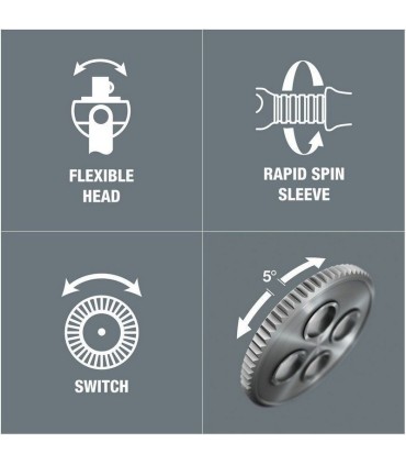 Wera 8100 SB2 Zyklop Speed 3/8" Cırcır Lokma Bits Seti 05004175001