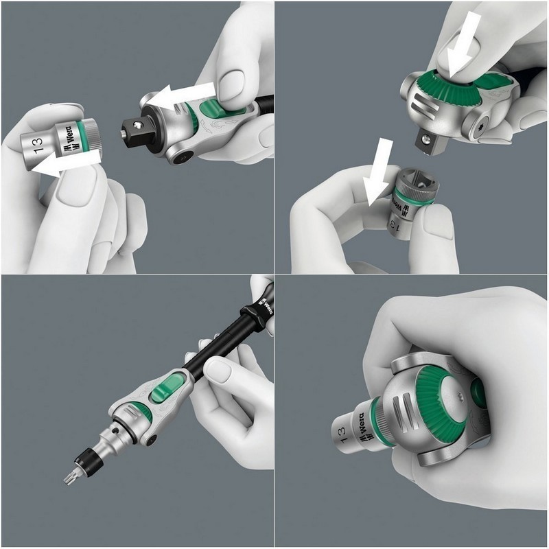 Wera 8100 SB2 Zyklop Speed Cırcır 3/8" Lokma Bits Seti 05003594001