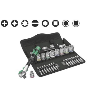 Wera 8100 SB6 Zyklop Speed Cırcır 3/8" Lokma Bits Seti 05004046001