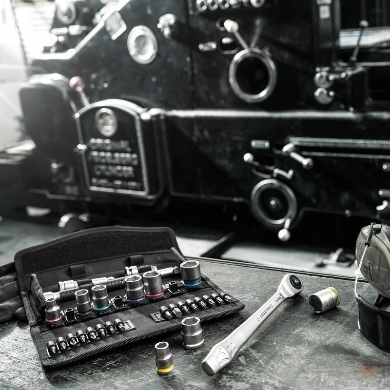 Wera 8100 SB6 Zyklop Speed Cırcır 3/8" Lokma Bits Seti 05004046001