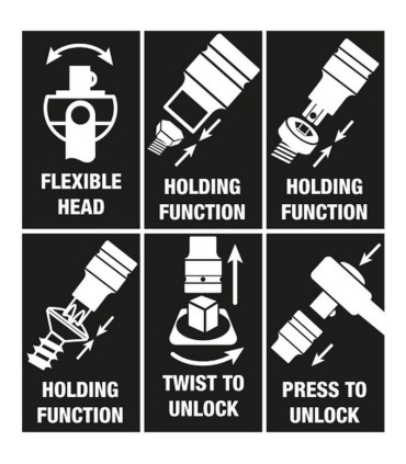 Wera 8100 SB6 Zyklop Speed Cırcır 3/8" Lokma Bits Seti 05004046001