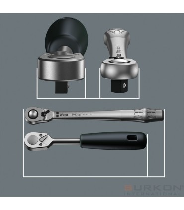 Wera 8100 SB8 Zyklop Cırcır 3/8" Lokma Bits Seti 05004048001