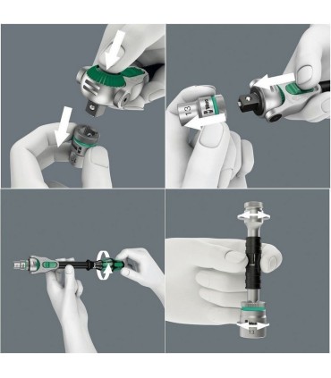 Wera 8100 SC2 Zyklop Speed Cırcır 1/2" Lokma Bits Seti 05003645001