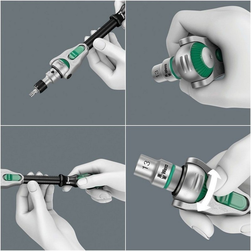 Wera 8100 SC2 Zyklop Speed Cırcır 1/2" Lokma Bits Seti 05003645001