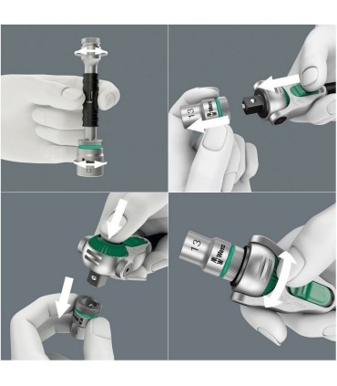 Wera 8100 SC6 Zyklop Speed Cırcır 1/2" Lokma Bits Seti 05004076001