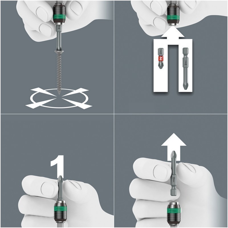 Wera 817 R Rapidaptor Bits Tutuculu Tornavida 05051482001