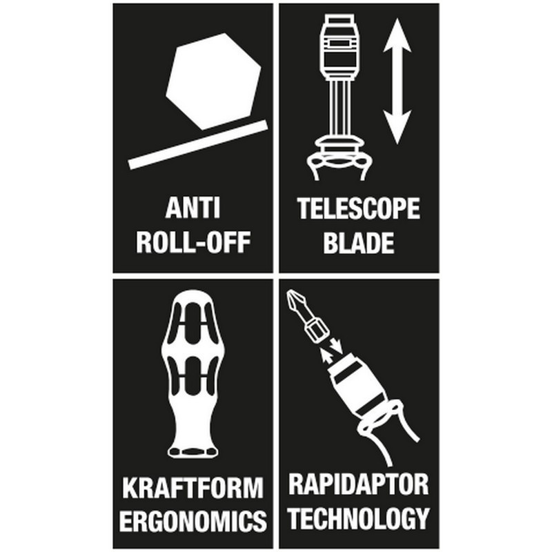 Wera 817 R Rapidaptor Bits Tutuculu Tornavida 05051482001