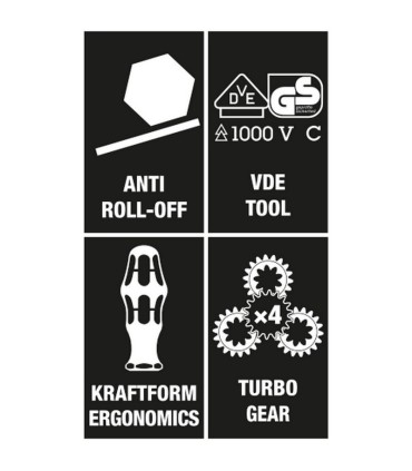 Wera 827 Ti Değişken Uçlu Yalıtımlı Tornavida Seti 05057484001