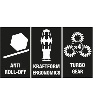 Wera 827 Ti Değişken Uçlu Yalıtımlı Turbo Tornavida Sapı 05057481001