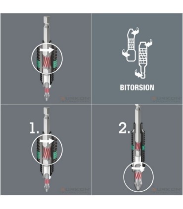 Wera 840/1 BTZ HexPlus Bits Uç 25x4,0mm 05056684001
