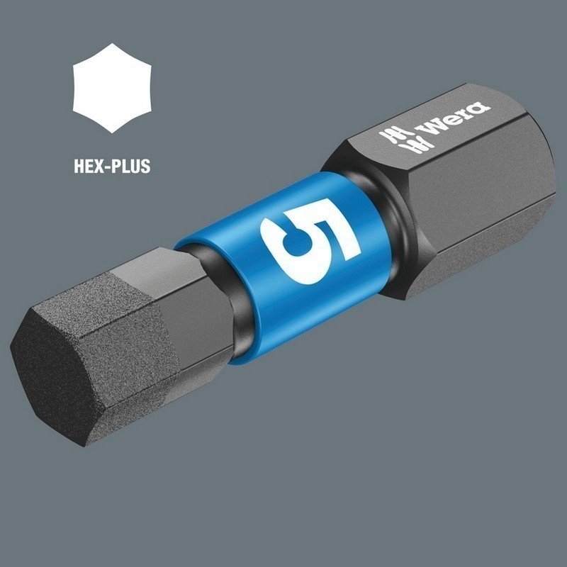 Wera 840/1 IMP DC HexPlus Bits Uç 25x5mm 10 Adet 05057605001
