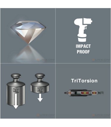 Wera 840/1 IMP DC HexPlus Bits Uç 25x6mm 10 Adet 05057606001