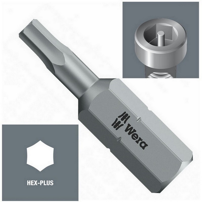 Wera 840/1 Z HexPlus BO Bits Uç 25x2,0mm 05056341001