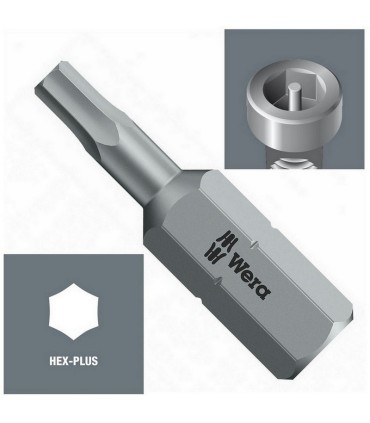 Wera 840/1 Z HexPlus BO Bits Uç 25x4,0mm 05056344001