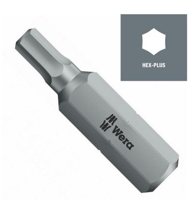 Wera 840/2 Z HexPlus Bits Uç 30x4,0mm 05057510001