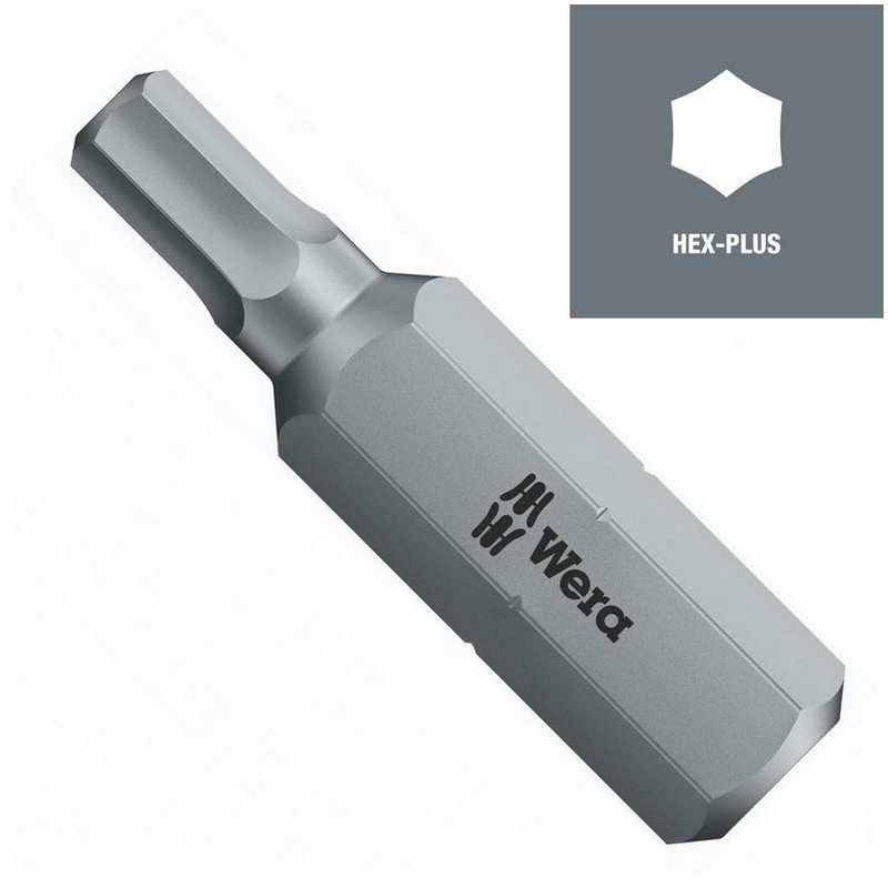 Wera 840/2 Z HexPlus Bits Uç 30x4,0mm 05057510001