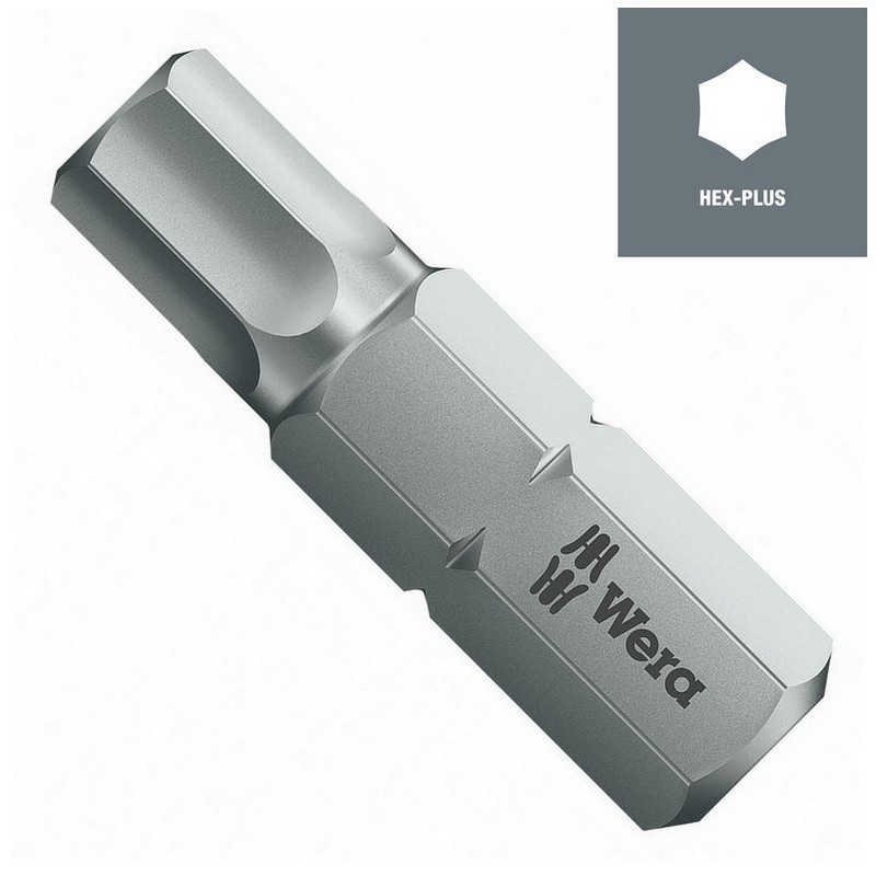 Wera 840/2 Z HexPlus Bits Uç 30x8,0mm 05057525001