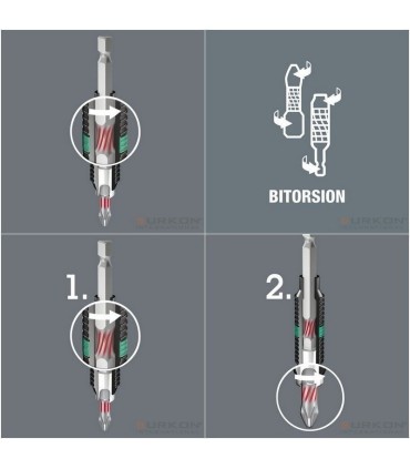 Wera 840/4 IMP DC HexPlus Bits Uç 50x6mm 5 Adet 05057646001