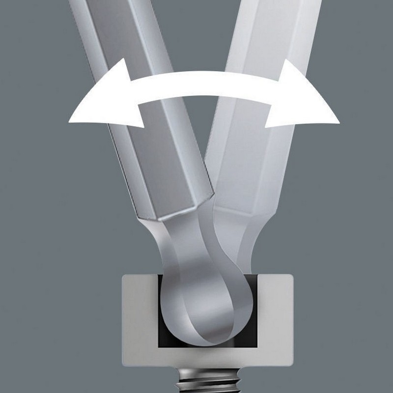 Wera 842/1 Z HexPlus Topbaş Bits Uç 25mm 3/32" 05380103001