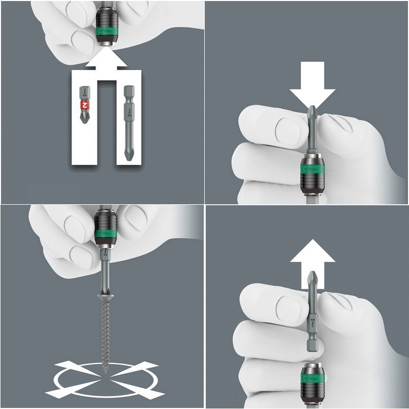 Wera 845/8 Tek Oluklu Havşa Matkap Uç Seti 8li 05104655001