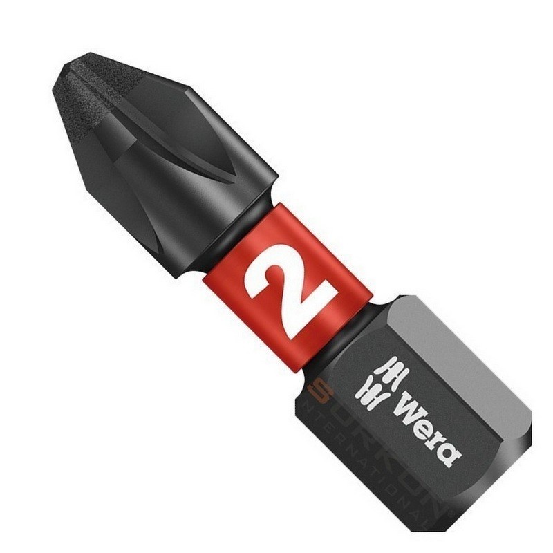 Wera 851/1 IMP DC Yıldız Bits Uç 25mm PH2 10 Adet 05057616001