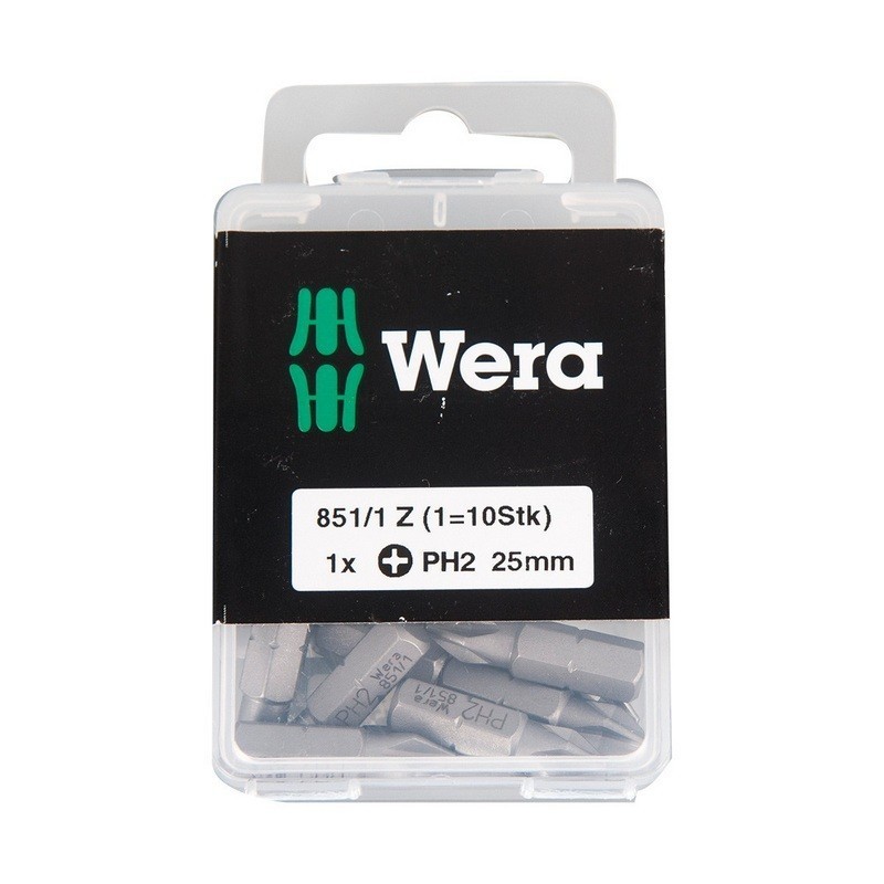 Wera 851/1 Z Yıldız Bits Uç 25mm PH2 10 Adet 05072401001