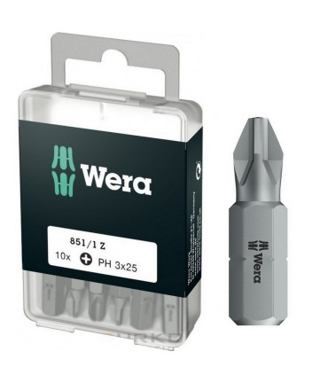 Wera 851/1 Z Yıldız Bits Uç 25mm PH3 10 Adet 05072402001