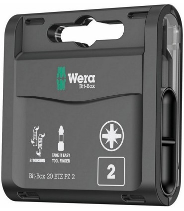 Wera 855/ BTZ Pozidriv Bits Uç 25mm PZ2 20 Adet 05057761001