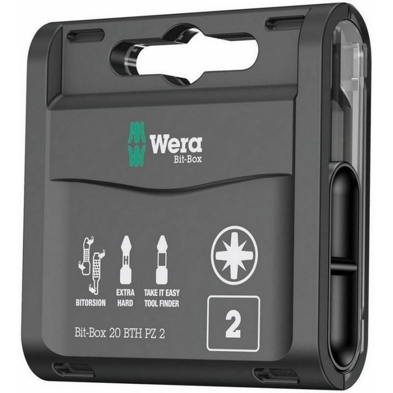 Wera 855/1 BTH Pozidriv 25mm PZ2 20 Adet 05057762001