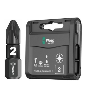 Wera 855/1 IMP DC Pozidriv Bits Uç 25mm PZ2 15 Adet 05057763001