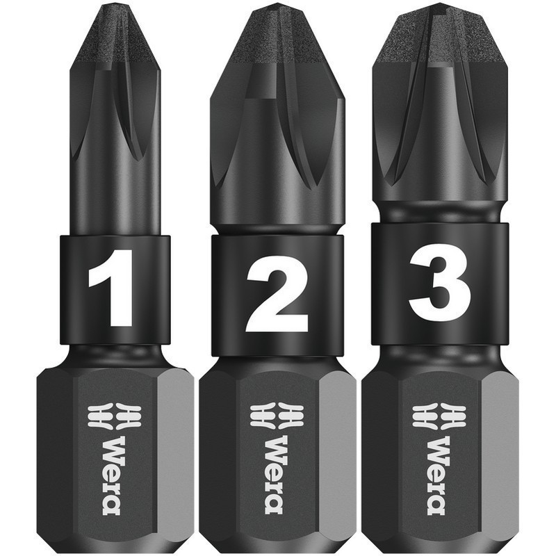 Wera 855/1 IMP DC Impaktor Pozidriv Bits Uç 25mm PZ3 10 Adet 05057622001