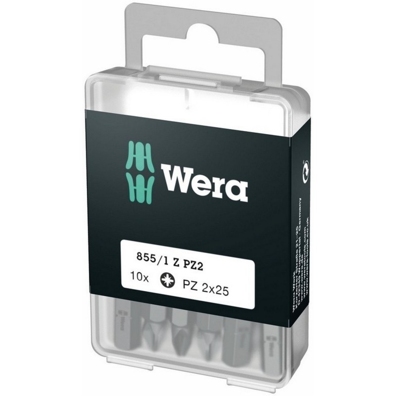 Wera 855/1 Z Pozidriv Bits Uç 25mm PZ2 10 Adet 05072404001