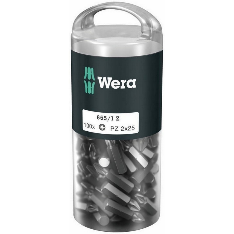 Wera 855/1 Z Pozidriv Bits Uç 25mm PZ2 100 Adet 05072444001