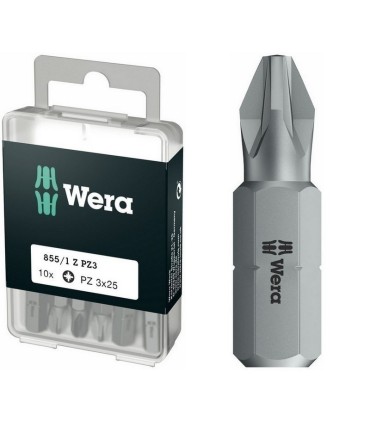 Wera 855/1 Z Pozidriv Bits Uç 25mm PZ3 10 Adet 05072405001