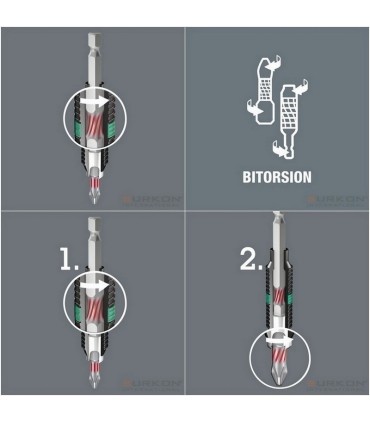 Wera 855/4 BTH Pozidriv Bits Uç 50mm PZ2 05059912001