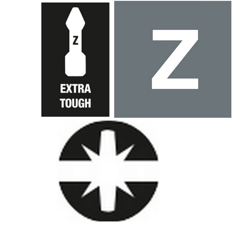 Wera 855/4 Pozidriv Düz Bits Uç 70mm PZ/S1 05059896001