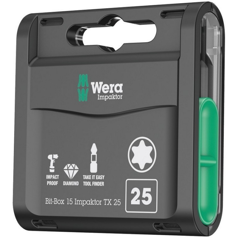 Wera 867/1 IMP DC Torx Bits Uç 25mm TX25 15 Adet 05057775001