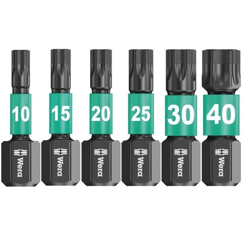 Wera 867/1 IMP DC Torx Bits Uç 25mm TX30 10 Adet 05057626001
