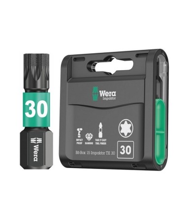 Wera 867/1 IMP DC Torx Bits Uç 25mm TX30 15 Adet 05057776001